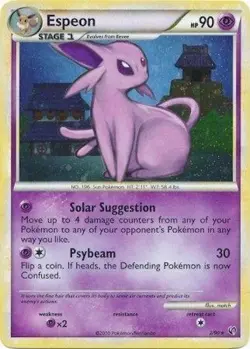 Pokemon TCG - Espeon - 2/90 - Rare - Holo - HGSS: Undaunted [Lightly Played] - Image 1