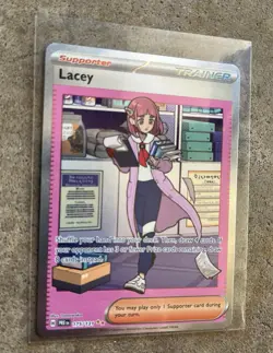 Pokemon Lacey Trainer 175/131 Prismatic Evolutions Special Illustration Holo WOW - Image 1