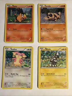 Pokemon TCG McDonald’s 2011 Lot:Tepig3/12, Sandile 8/12 Blitzle6/12, Audino12/12 - Image 1