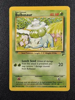 Bulbasaur Pokemon Base Set 2 #067/130 - LP - Image 1