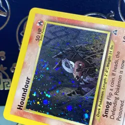 Houndour - 5/75 - Pokemon Neo Discovery Unlimited Holo SWIRL WOTC NM/M - Image 4