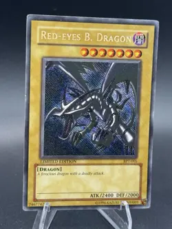 Holo Red-Eyes B. Dragon BPT-005 Limited Edition Yu-Gi-Oh Promo Card LP Vintage - Image 2
