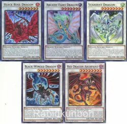 Yugioh Signer Dragons Lot - Stardust Black Rose Ancient Fairy R + *Hot* + Bonus! - Image 1