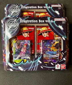 Lot Of Two Boxes! One Piece Card Game Illustration Box vol.6 Volume Bandai Namco - Image 1
