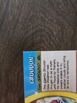 Pokemon Topps Groudon #33 Advanced Challenge Card FOIL - Image 3