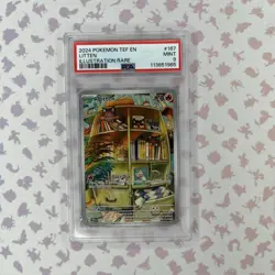 Pokemon TCG Litten Full Art Holo Card 167/162 Temporal Forces PSA 9 - Image 1