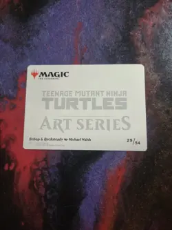 magic the gathering TMNT ROCKSTEADY AND BEPOP ART CARD GOLD STAMPED - Image 2