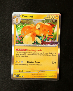 Pokemon Card TCG - Pawmot SVP006 Scarlet & Violet Base - Black Star Promo - NM ⭐ - Image 1
