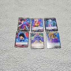 Bandai Dragon Ball Super DBS-BE19 6 Battle Cards Caulifla Vegeta Hyssop - Image 4