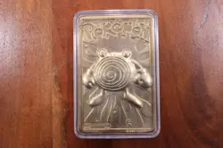 Burger King Pokemon 23K Gold-Plated POLIWHIRL Trading Card (1999) w/ CERT & BOX - Image 5
