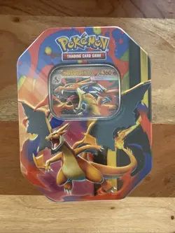 Pokemon Trading Card Game Tin Charizard with Mega Charizard Y EX Card - Image 1