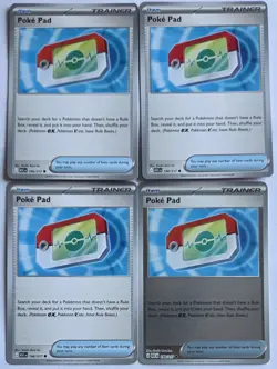 Ascended Heroes Poke Pad 198/217 Set of 4 Cards NM English Pokemon Card - Image 1
