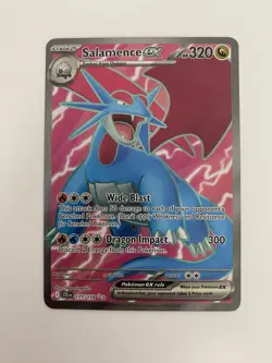 Pokemon TCG Salamence EX Full Art Holo Ultra Rare Card 177/159 Journey Together - Image 1