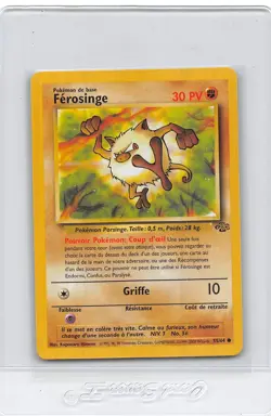 MANKEY (FEROSINGE) 55/64 - FRENCH Jungle Set - Pokemon Card - NM/M - Image 1