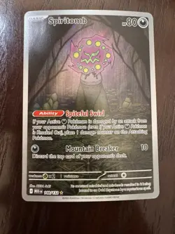 Pokemon TCG Spiritomb 148/132 Mega Evolution Illustration Rare Card NM Card - Image 1