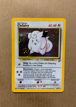 Clefairy 6/130 Base Set 2 - Holo Pokemon Card - HP - Image 1