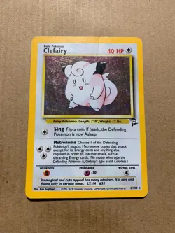 Clefairy 6/130 Base Set 2 - Holo Pokemon Card - HP - Image 2