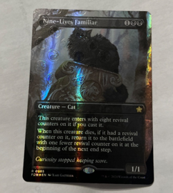 MTG Nine-Lives Familiar (Borderless) (Mana Foil) - Image 1