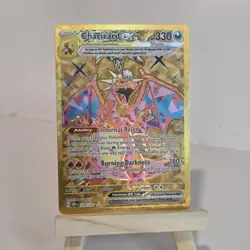 Charizard ex 228/197 Gold Hyper Rare Obsidian Flames Tera NM Pokemon Card - Image 1