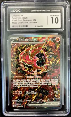 Pokemon TCG English Oricorio Ex UPC Black Star Promos 024 Gem Mint CGC 10 - Image 1