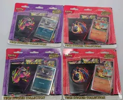 Lot Of 4 Pokemon Mega Evolution Ascended Heroes Tech Sticker Collection - Image 1