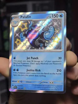 Shiny Palafin 124/091 Paldean Fates Holo Secret Ultra Rare Pokemon Card MINT - Image 2