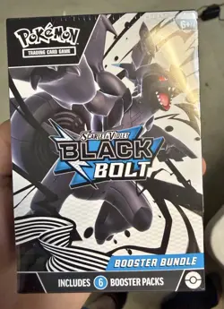 Pokemon Scarlet & Violet Black Bolt Booster Bundle Box 6 Booster Packs - Image 1