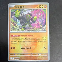 Pokemon Okidogi Master Ball Pattern 057/131 Prismatic Holo Rare Basic 130 HP Go… - Image 1