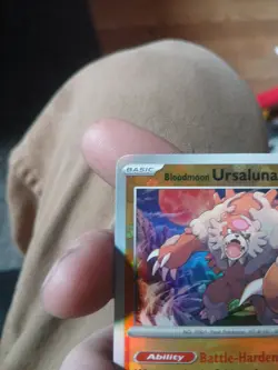Pokemon Blood Ursaluna Prismatic 054/131 Holo Masterball Pattern Minty 🔥 - Image 2