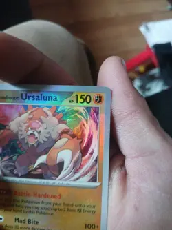 Pokemon Blood Ursaluna Prismatic 054/131 Holo Masterball Pattern Minty 🔥 - Image 3