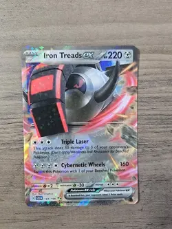 Pokemon TCG Iron Treads ex 143/198 NM Double Rare SV: Scarlet & Violet Base NM - Image 1