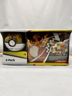 Pokemon 2 Pack 290-10639 Poke Ball Tin & Collectors Chest Box Bundle! NEW! - Image 1