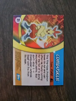 Pokemon Topps Combusken #21 Advanced Challenge Card FOIL - Image 2