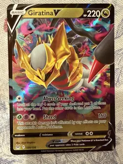 Pokemon TCG Giratina V 130/196 Swsh11: Lost Origin Holo - Image 1