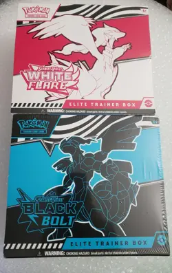Pokemon Sealed Black Bolt And White Flare ETB Set - Image 2