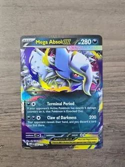 Pokemon TCG Mega Absol ex 086/132 Mega Evolution Double Rare NM - Image 1