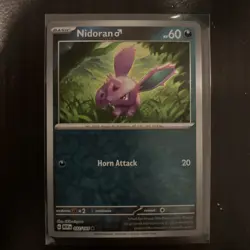 Nidoran M 32/165 Pokemon TCG S&V 151 Reverse Holo Common NM - Image 1