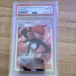 Pokemon Mars Full Art Ultra Rare Trainer Holo Sun & Moon Ultra Prism PSA 10 2018 - Image 1