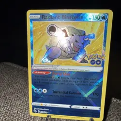 Radiant Blastoise 018/078 Pokemon GO Holo - Image 3