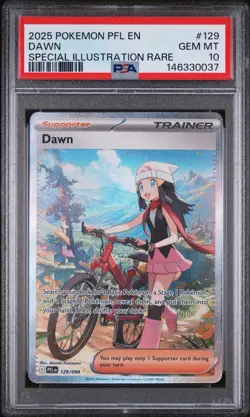2025 Pokemon Phantasmal Flames EN Dawn Special Illustration Rare PSA 10 129/094 - Image 1