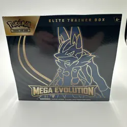 Pokemon TCG Mega Evolution Elite Trainer Box ETB Lucario Factory Sealed - Image 1