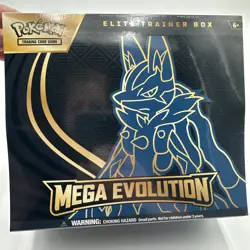 Pokemon TCG Mega Evolution Elite Trainer Box ETB Lucario Factory Sealed - Image 2