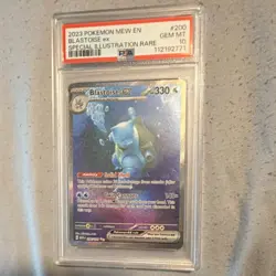 Pokemon Blastoise ex 200/165 Scarlet & Violet 151 Special Illustration Rare PSA… - Image 1