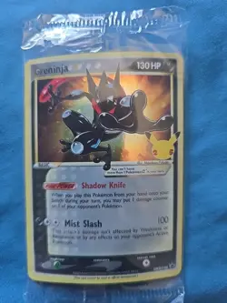 Pokemon Greninja Gold Star Promo Holo SWSH144 Celebrations Sealed D - Image 1