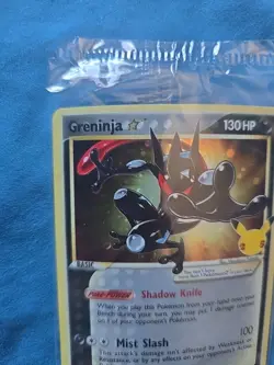 Pokemon Greninja Gold Star Promo Holo SWSH144 Celebrations Sealed D - Image 2