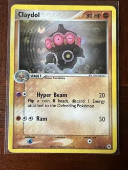 Pokemon TCG Claydol - 31/101 - Uncommon - Reverse Holo EX Hidden Legends LP - Image 1
