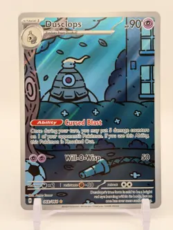 Pokemon TCG Dusclops 069/064 Shrouded Fable Illustration Rare - Image 1