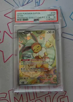 Eevee 173 Promo Prismatic Evolutions Pokemon Center Stamped Gem Mint PSA 10 - Image 1