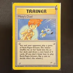 Misty's Duel - 123/132 - Gym Heroes - Pokemon - Common - Played - Image 3