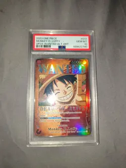 2023 ONE PIECE PILLARS OF STRENGTH WANTED ALT ART #012 MONKEY D. LUFFY PSA 10 - Image 1